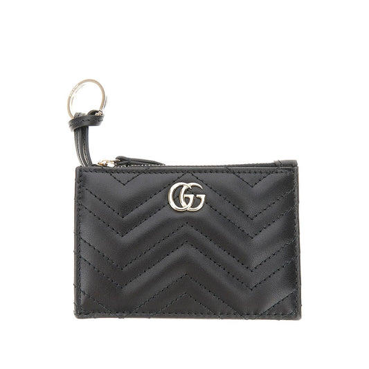 GUCCI Leather GG Marmont key holder