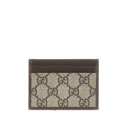 GUCCI Leather and GG Supreme 'Ophidia' cardholder