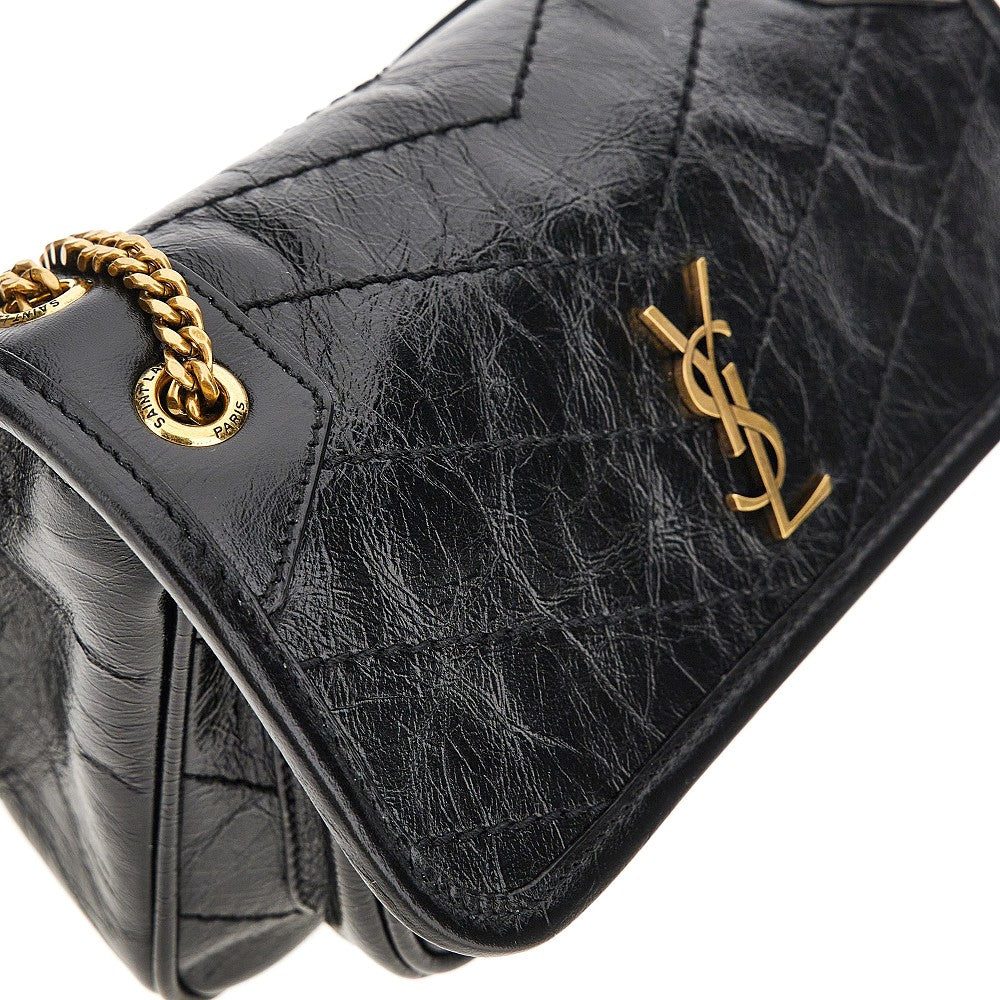 SAINT LAURENT Vintage leather mini 'Niki' bag