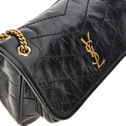 SAINT LAURENT Vintage leather mini 'Niki' bag