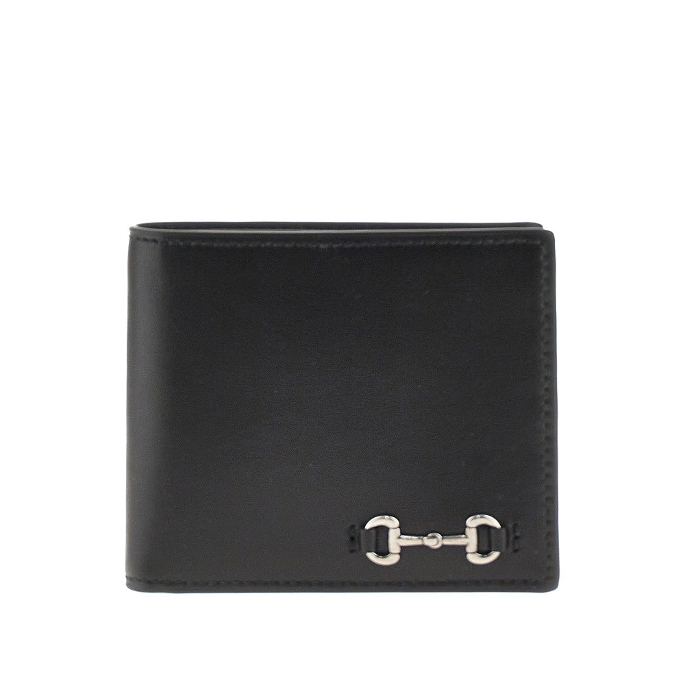 GUCCI Leather wallet with Horsebit detail