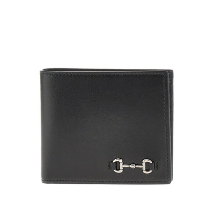 GUCCI Leather wallet with Horsebit detail