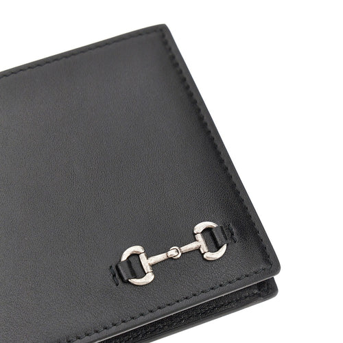 GUCCI Leather wallet with Horsebit detail