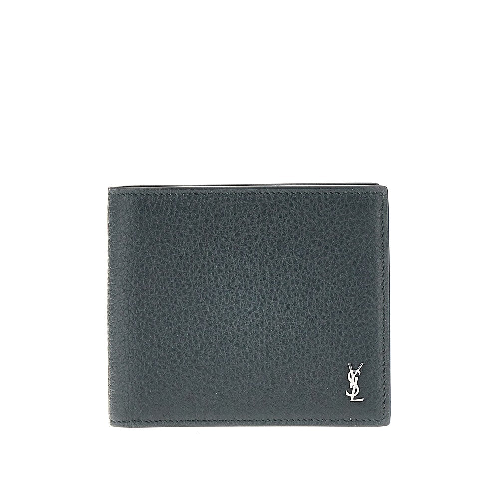 Saint Laurent Grained leather bi-fold wallet