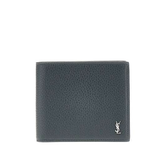 Saint Laurent Grained leather bi-fold wallet