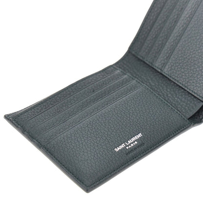 Saint Laurent Grained leather bi-fold wallet