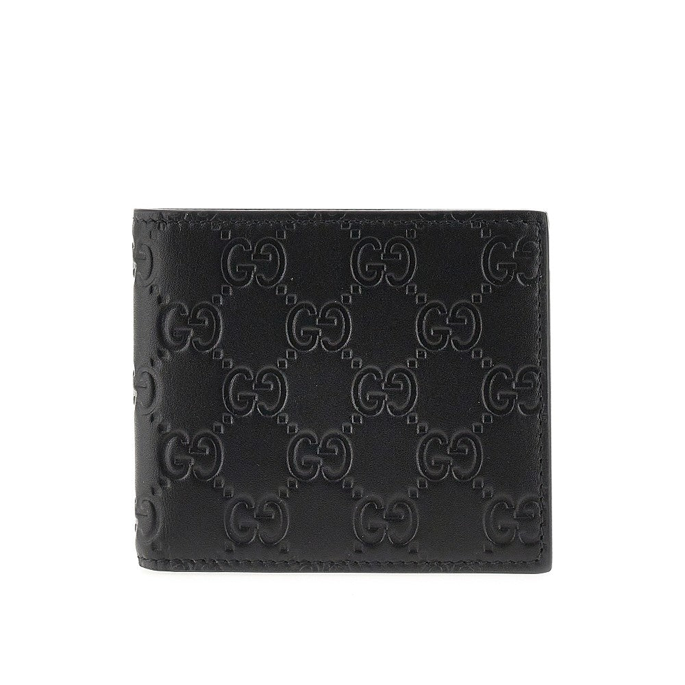 GUCCI GG Emblem' leather bi-fold wallet
