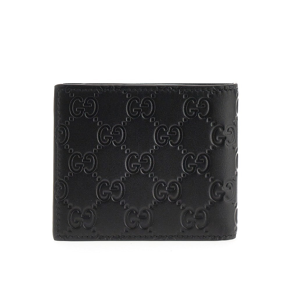 GUCCI GG Emblem' leather bi-fold wallet