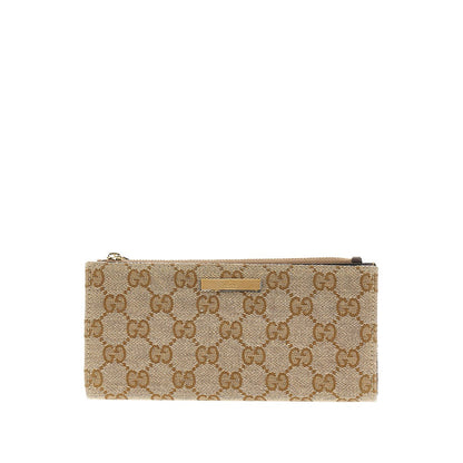 GUCCI Original GG wallet with logo plate