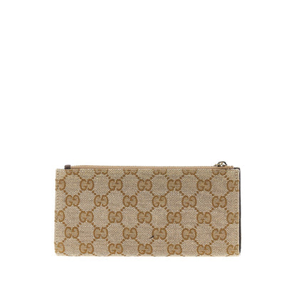 GUCCI Original GG wallet with logo plate