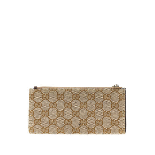 GUCCI Original GG wallet with logo plate