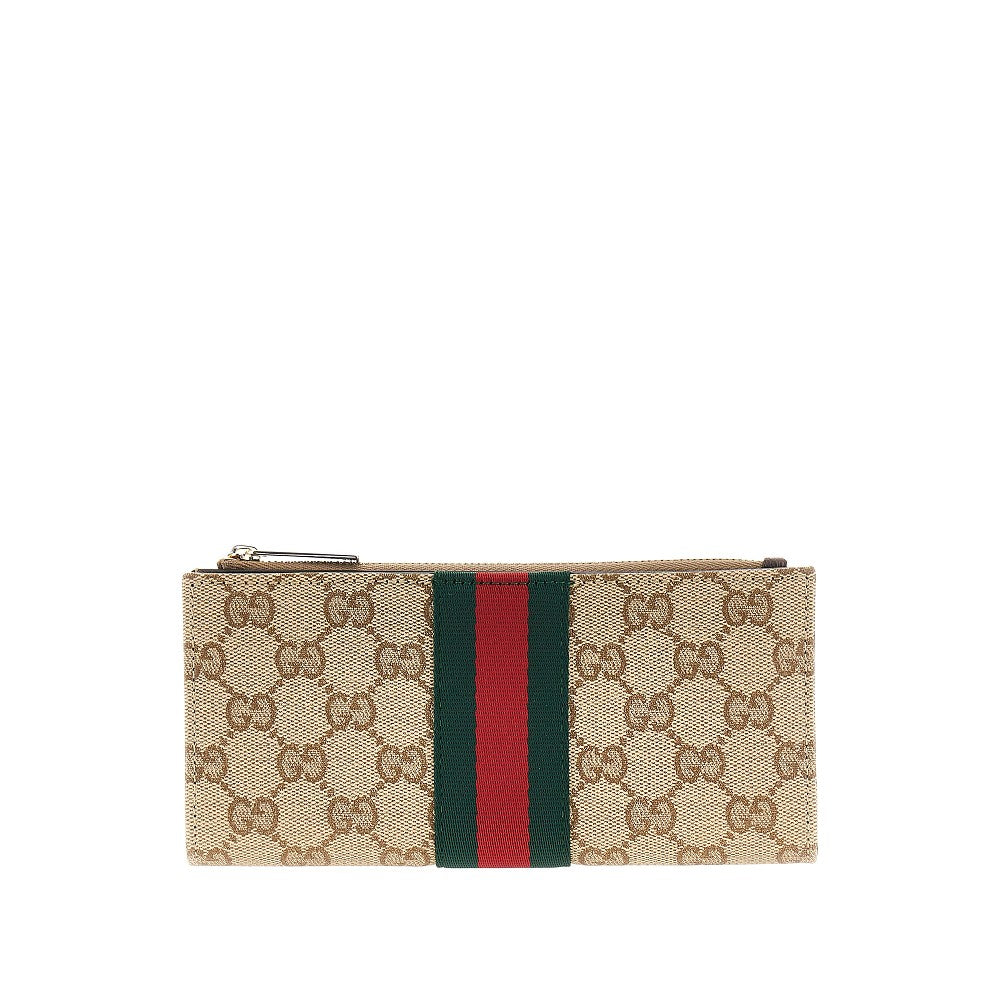 GUCCI GG Supreme wallet with Web Ribbon