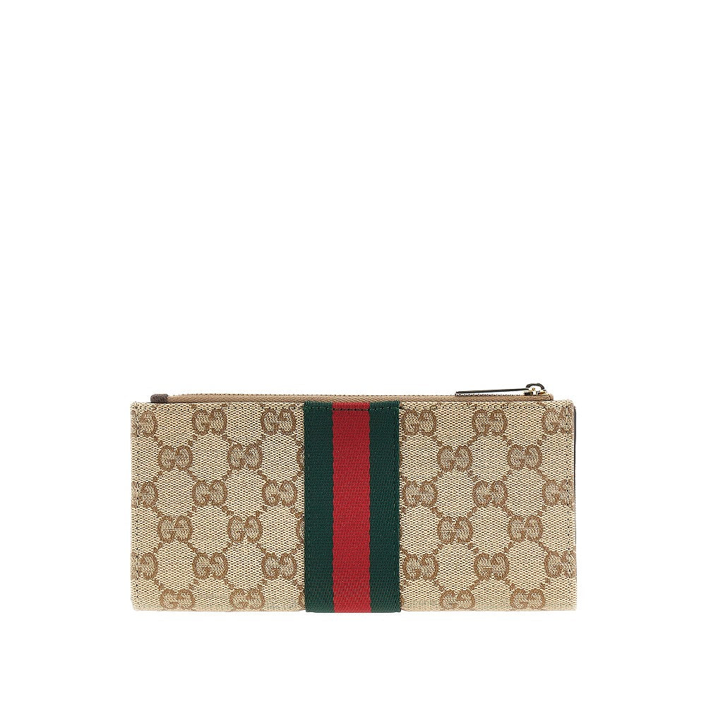 GUCCI GG Supreme wallet with Web Ribbon