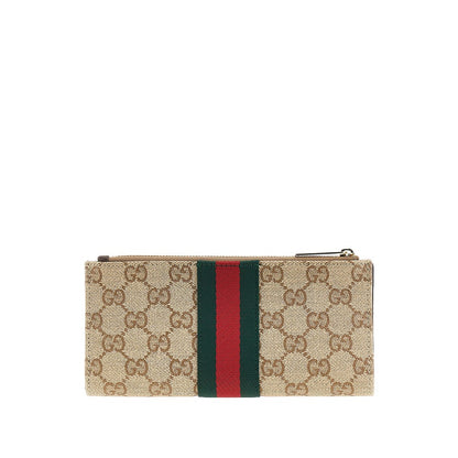 GUCCI GG Supreme wallet with Web Ribbon