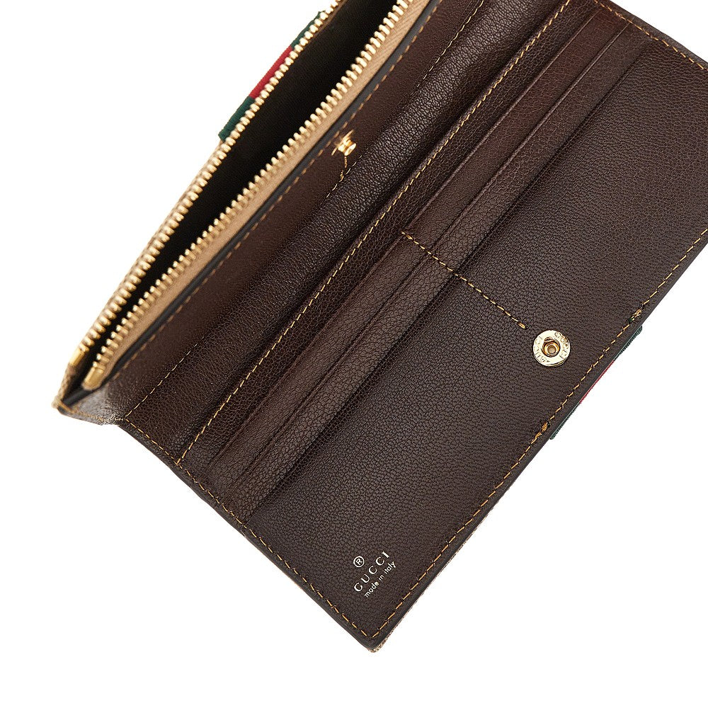 GUCCI GG Supreme wallet with Web Ribbon