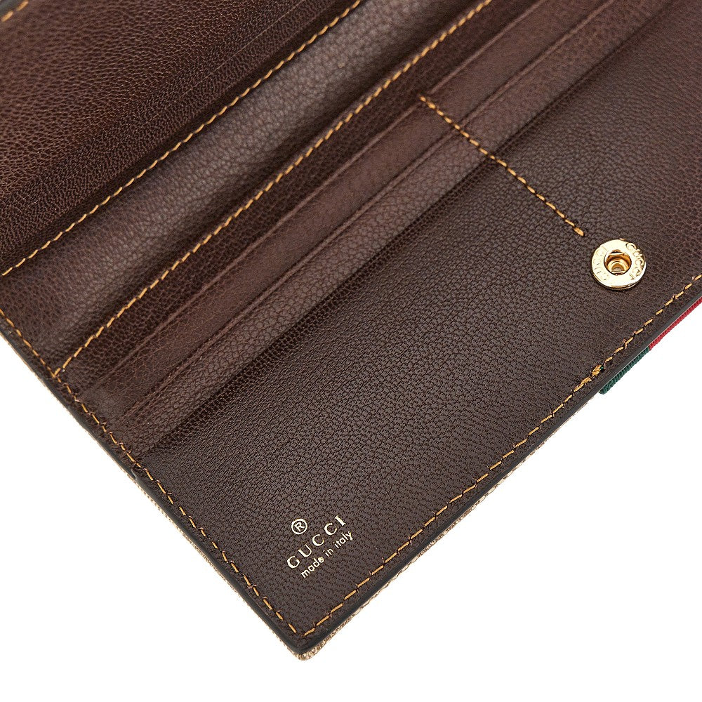 GUCCI GG Supreme wallet with Web Ribbon