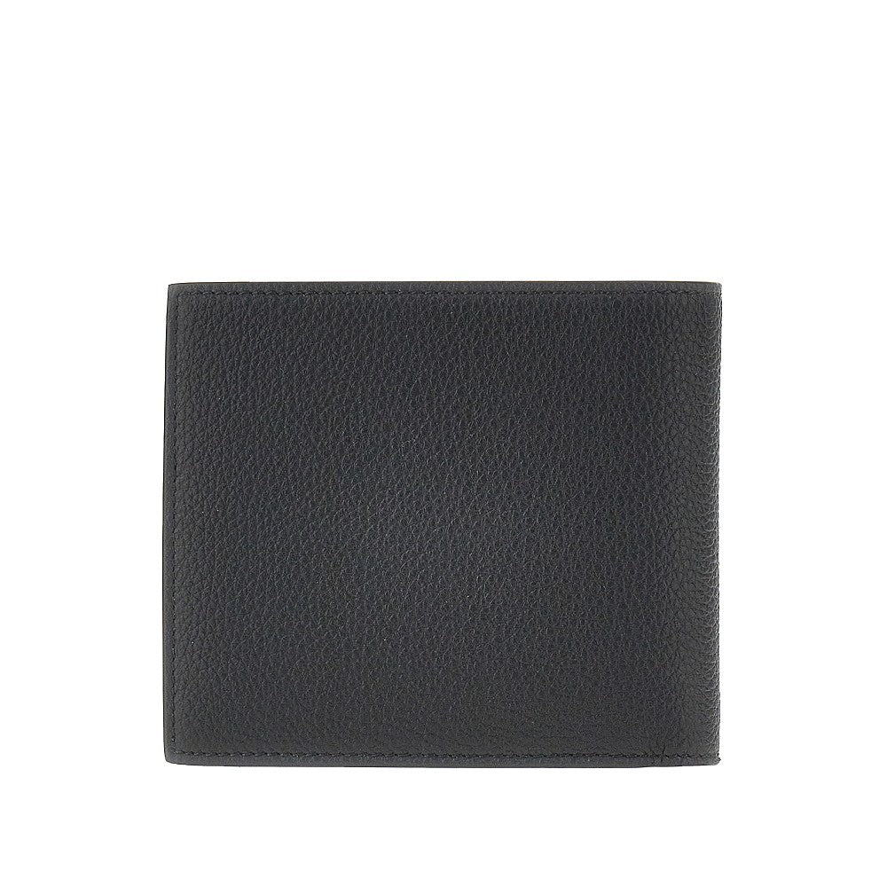 THOM BROWNE Grained leather bi-fold wallet