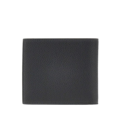 THOM BROWNE Grained leather bi-fold wallet