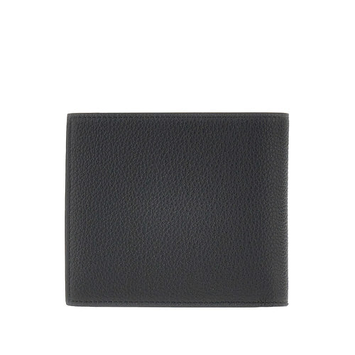 THOM BROWNE Grained leather bi-fold wallet