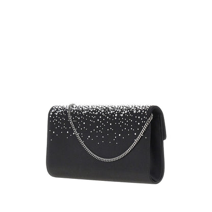 ROGER VIVIER Efflorescence' satin pouch with rhinestones