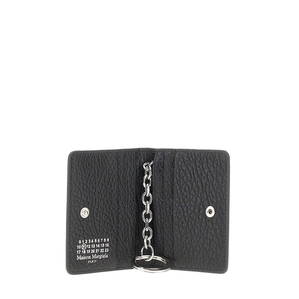 MAISON MARGIELA Leather cardholder with key-ring