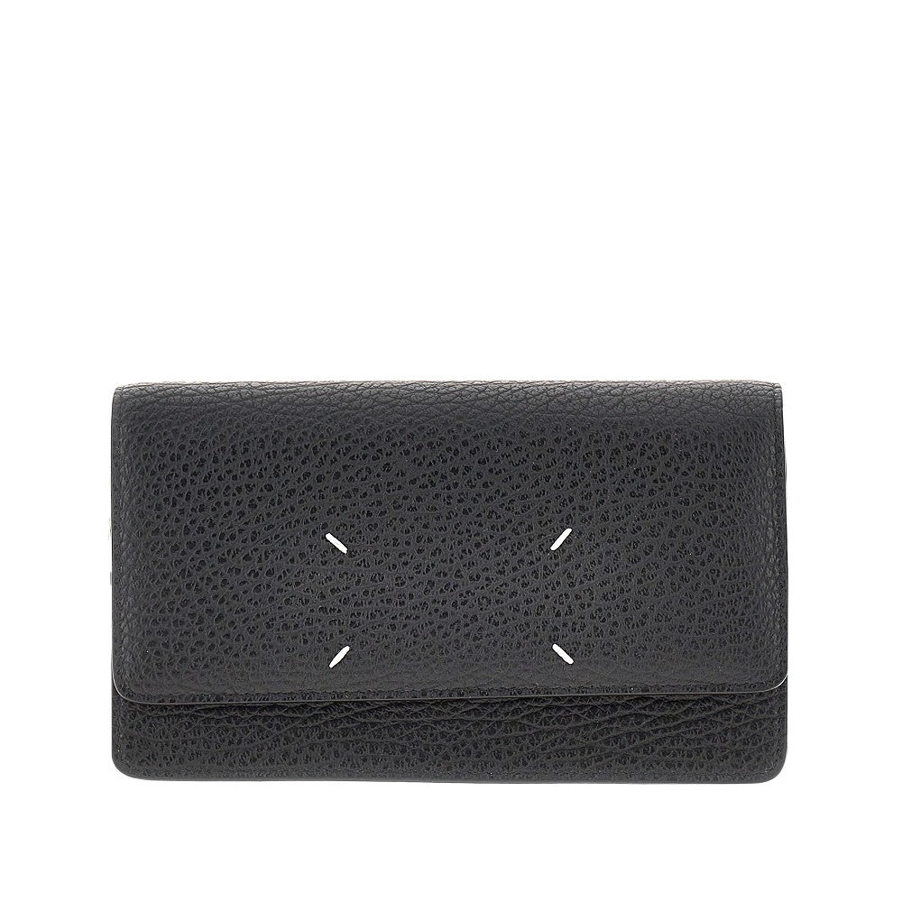 Maison Margiela 'Four Stitches' leather clutch with chain