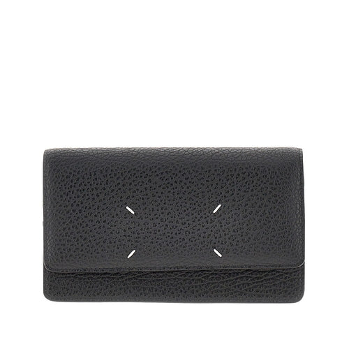Maison Margiela 'Four Stitches' leather clutch with chain