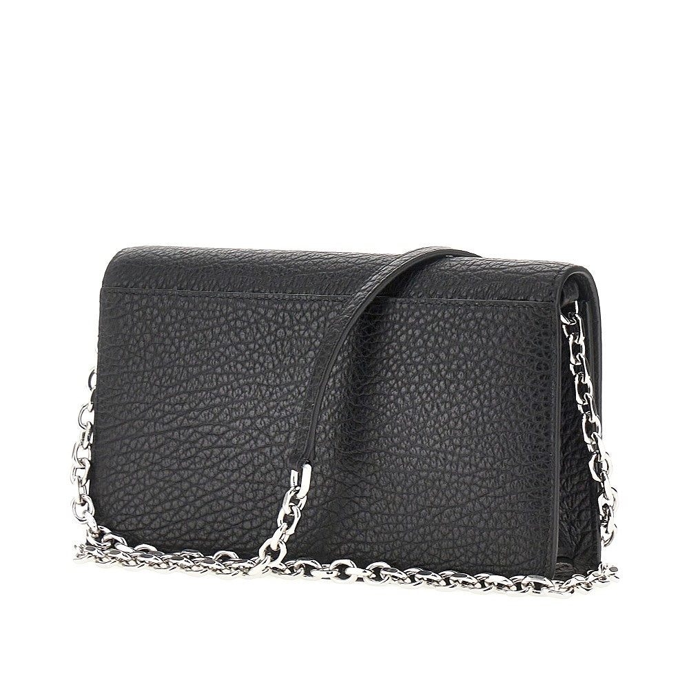 Maison Margiela 'Four Stitches' leather clutch with chain