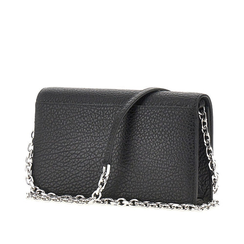 Maison Margiela 'Four Stitches' leather clutch with chain