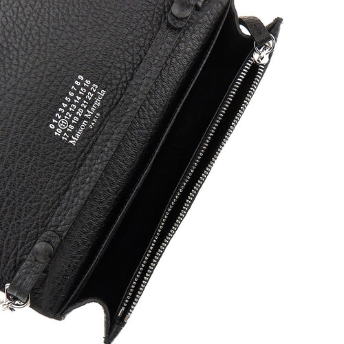 Maison Margiela 'Four Stitches' leather clutch with chain