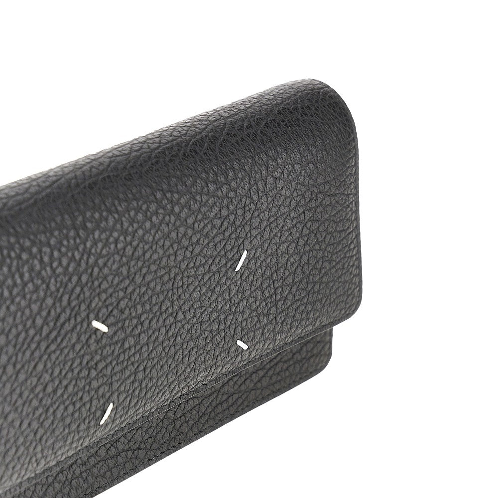 Maison Margiela 'Four Stitches' leather clutch with chain