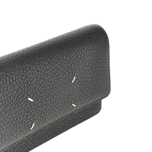 Maison Margiela 'Four Stitches' leather clutch with chain