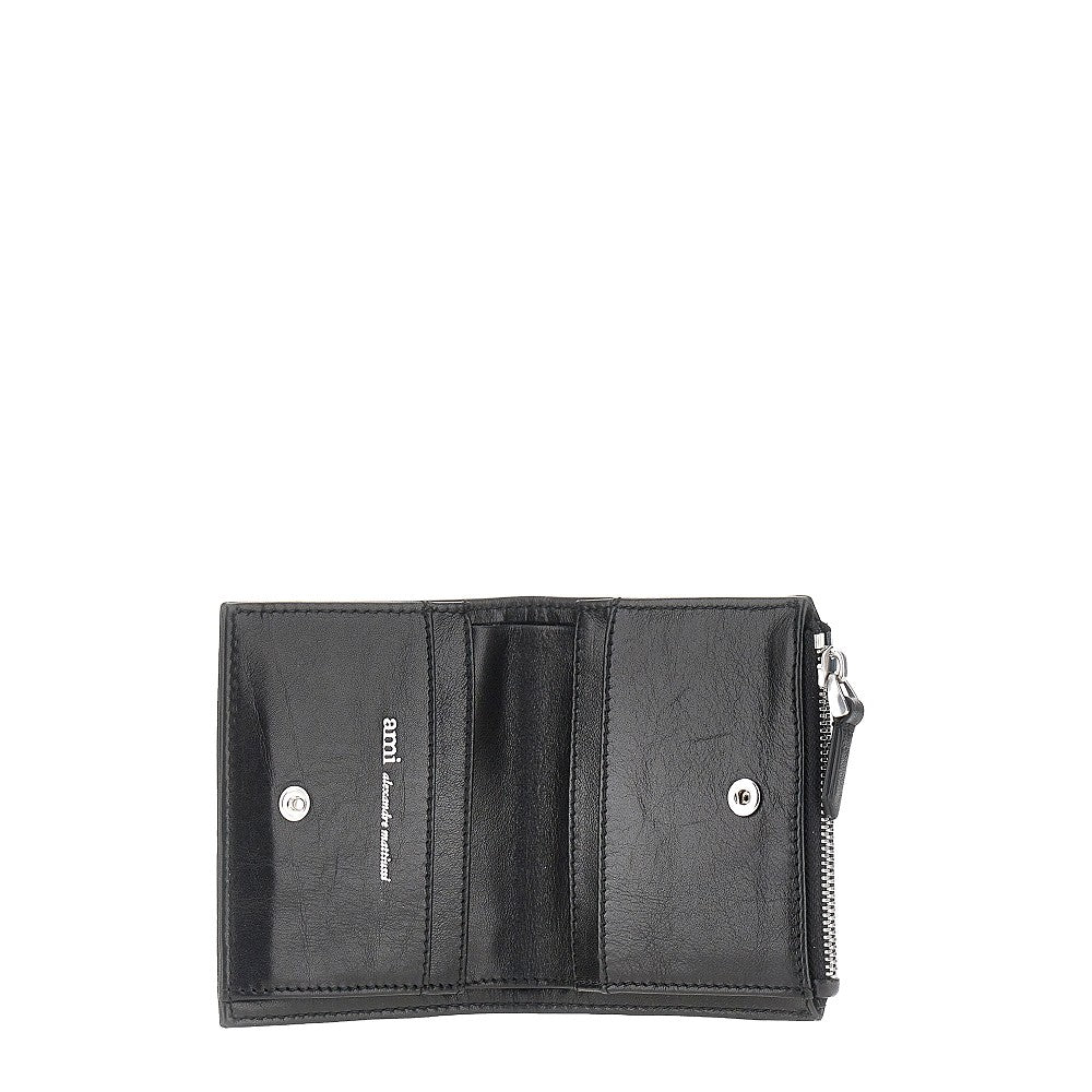 AMI Leather bi-fold Voulez-Vous wallet