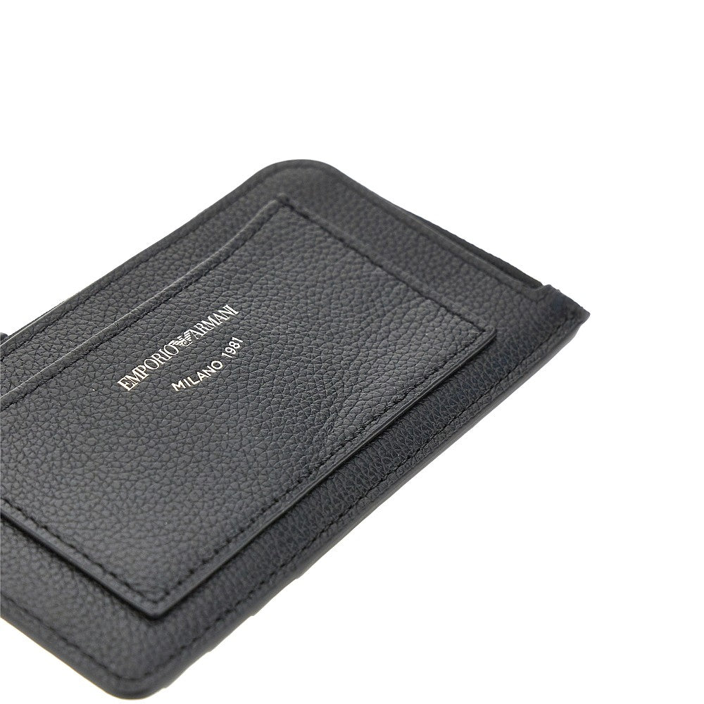 EMPORIO ARMANI Leather cardholder pouch