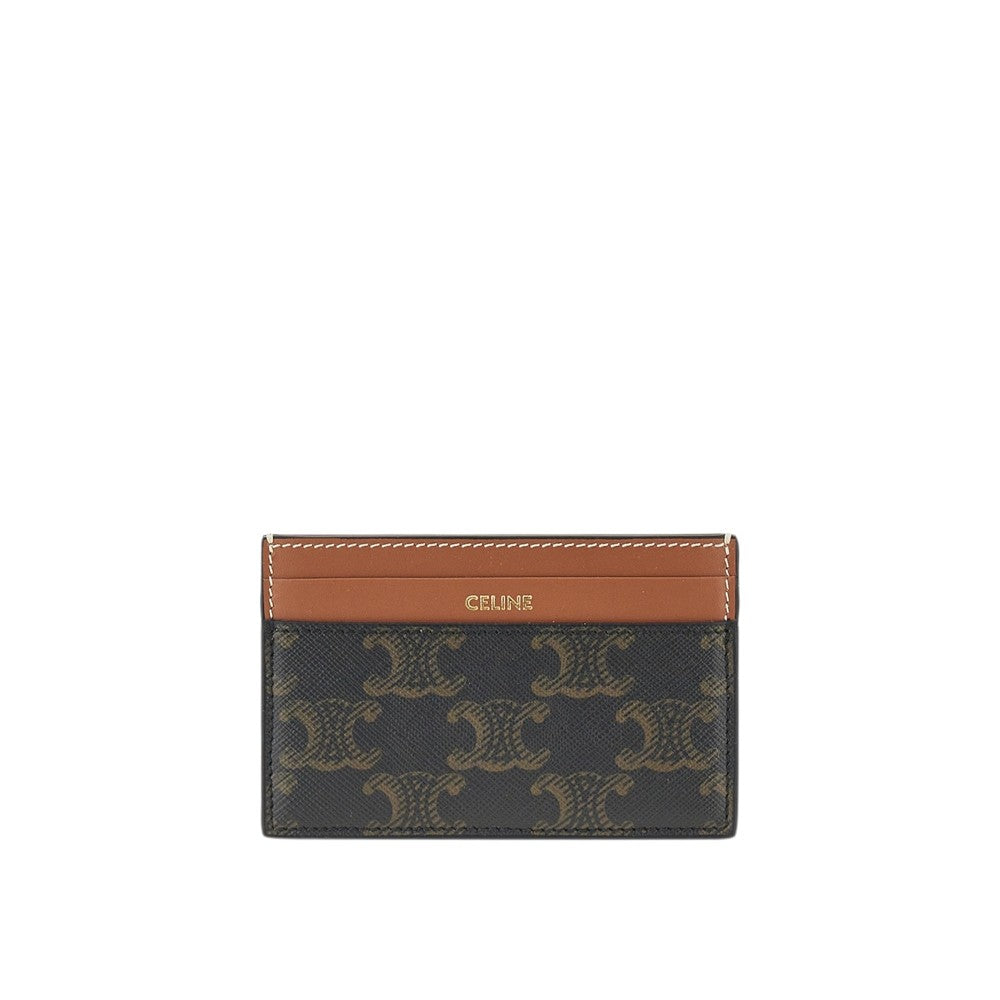 CELINE Triomphe canvas medium cardholder