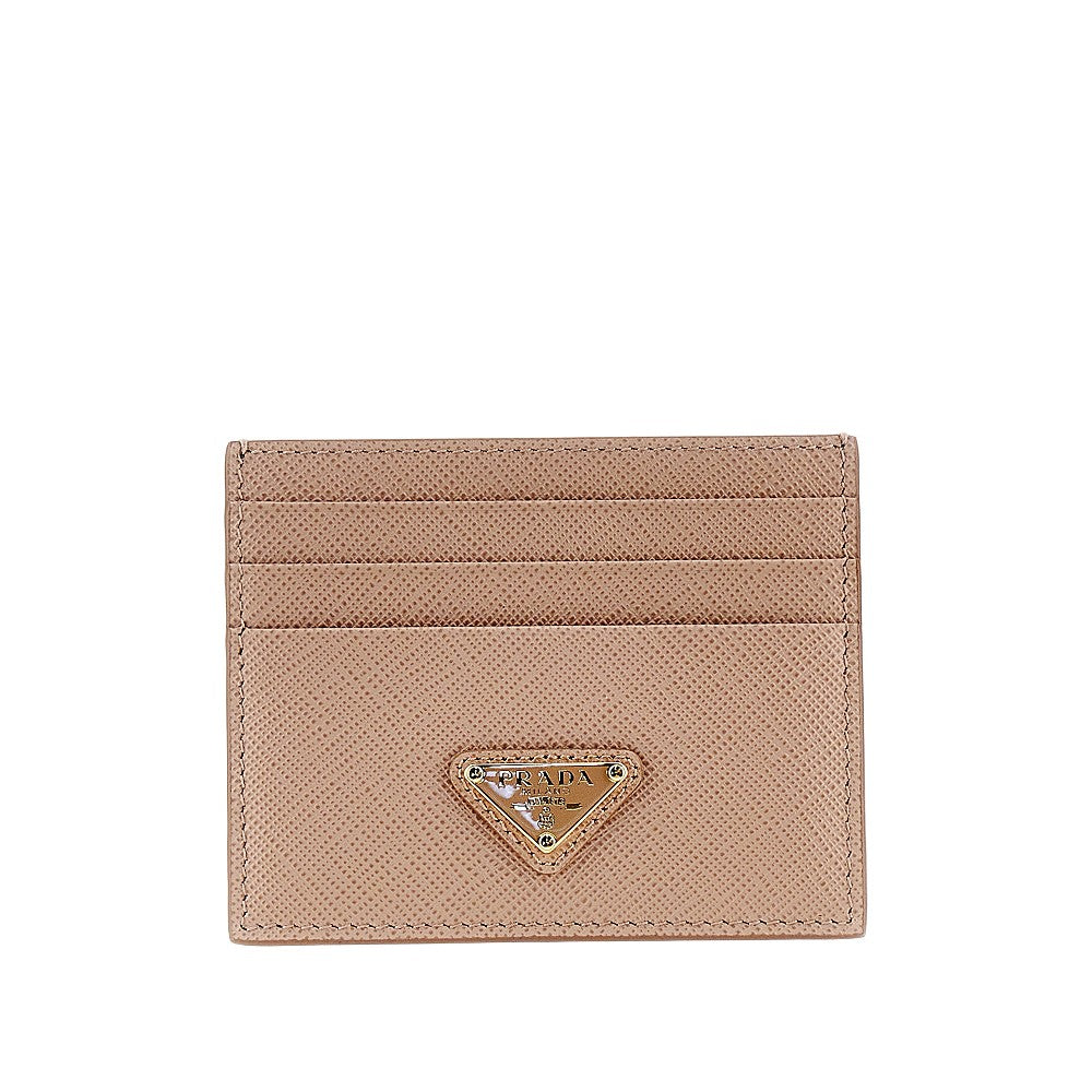 PRADA Saffiano leather cardholder with logo