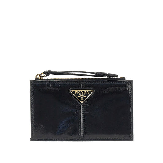 PRADA Soft Lux leather cardholder pouch