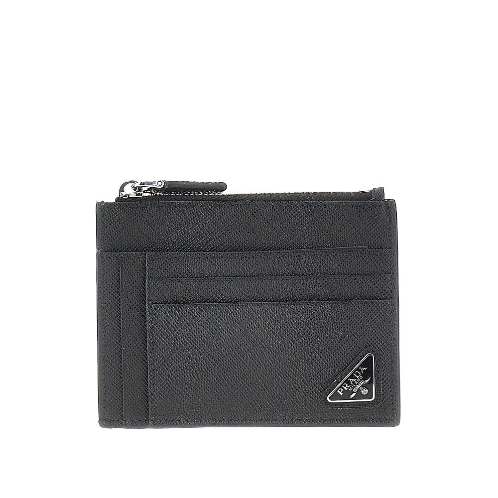 PRADA Saffiano leather cardholder pouch