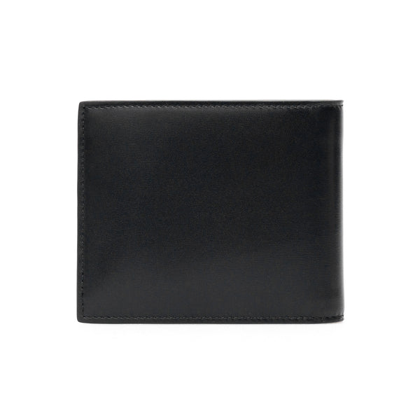 SAINT LAURENT Leather bi-fold wallet with monogram