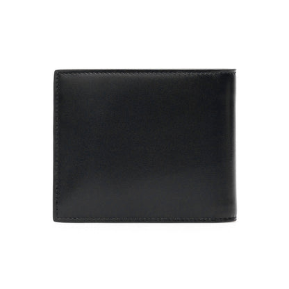 SAINT LAURENT Leather bi-fold wallet with monogram