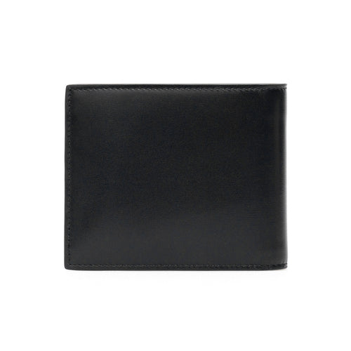 SAINT LAURENT Leather bi-fold wallet with monogram