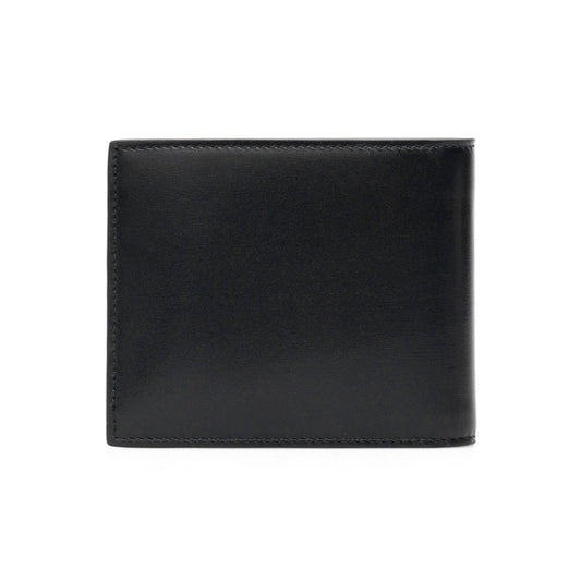 SAINT LAURENT Leather bi-fold wallet with monogram