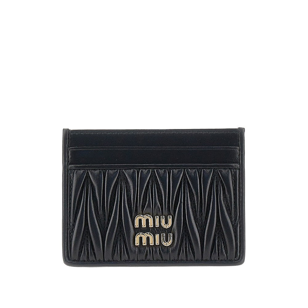 MIU MIU Matelassé nappa leather cardholder