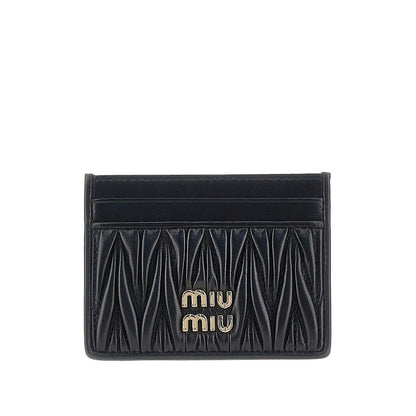 MIU MIU Matelassé nappa leather cardholder