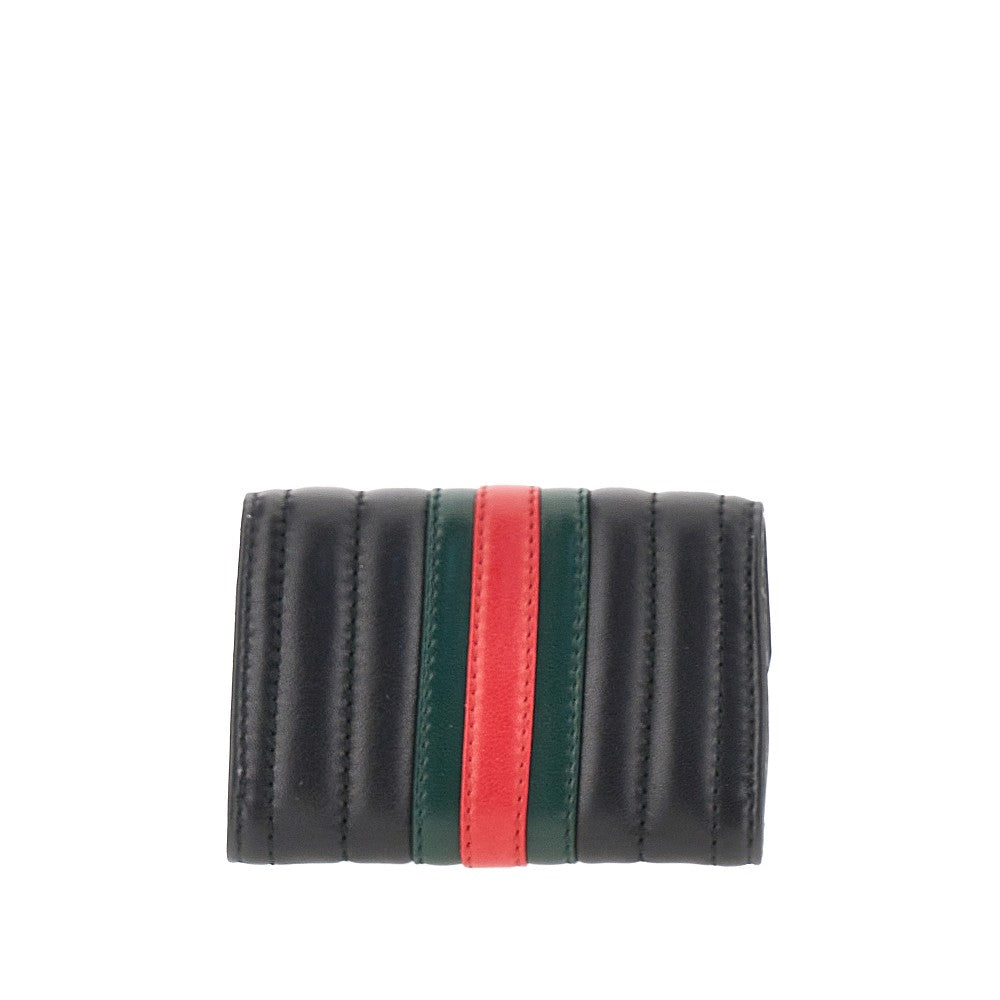 Gucci Nappa leather cardholder with Web motif