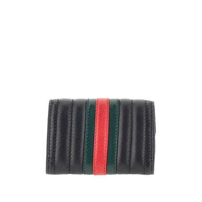 Gucci Nappa leather cardholder with Web motif