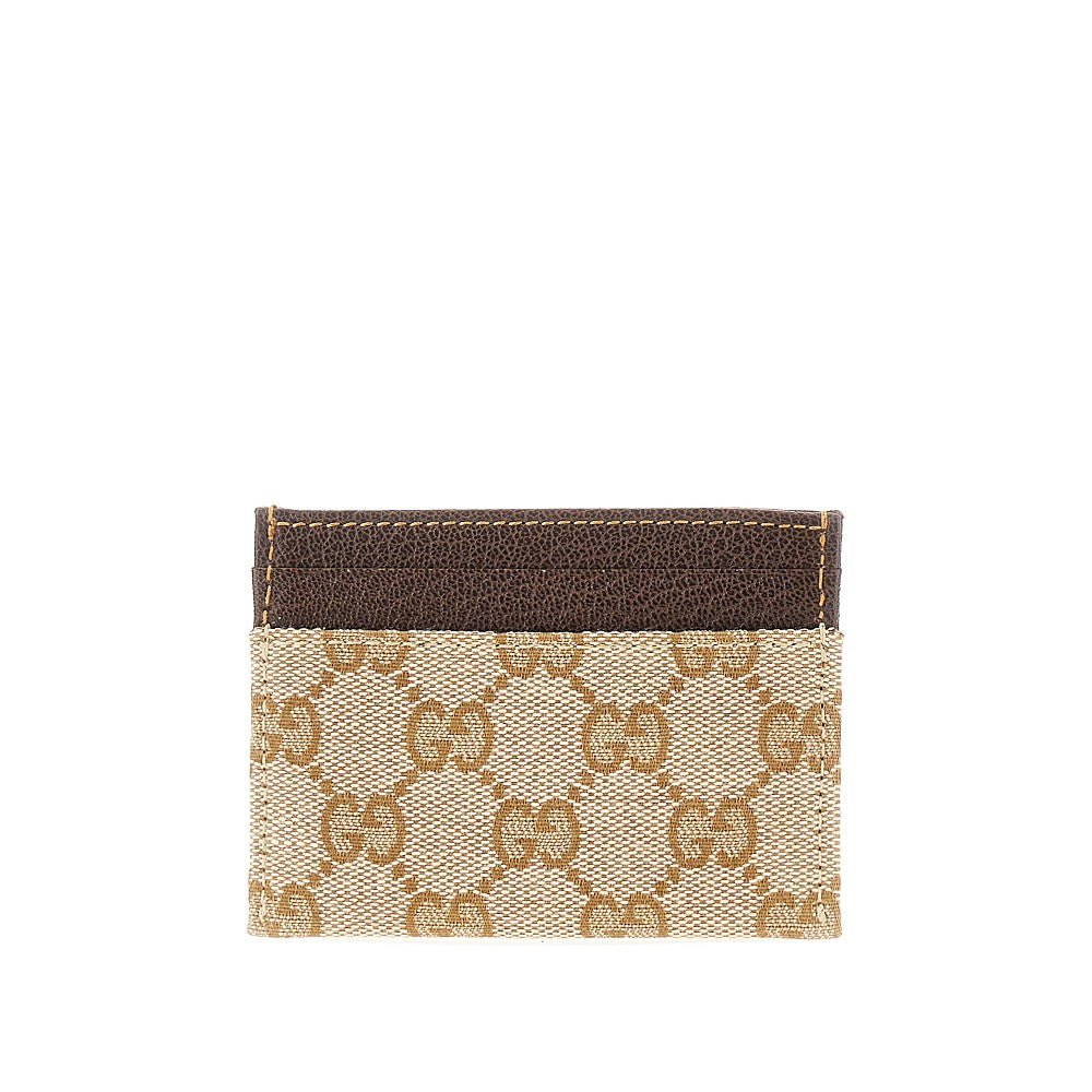 Gucci GG canvas cardholder with Horsebit