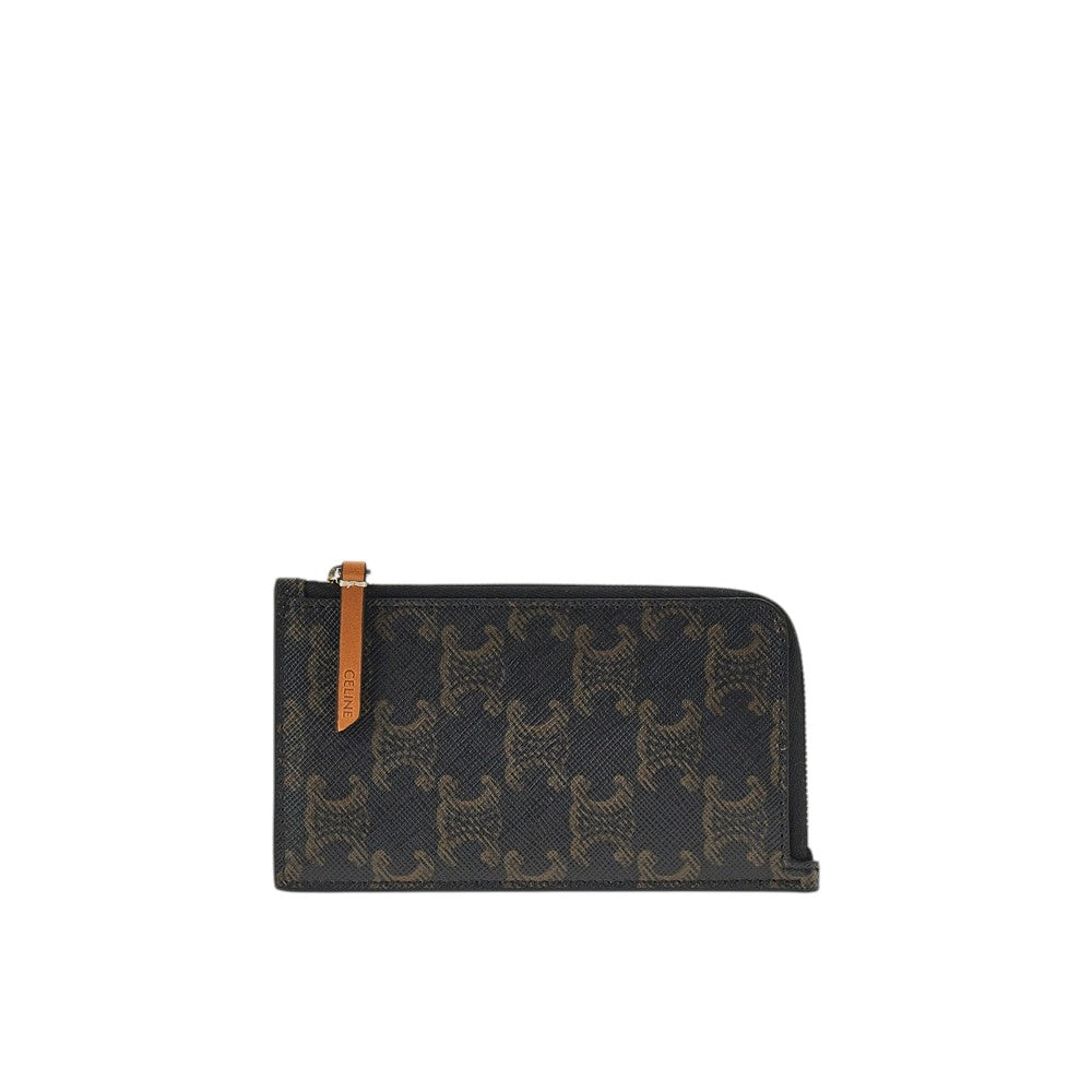 Celine Triomphe canvas cardholder pouch