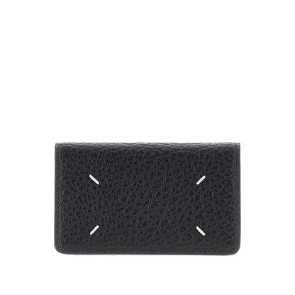 Maison Margiela Grained leather cardholder with flap
