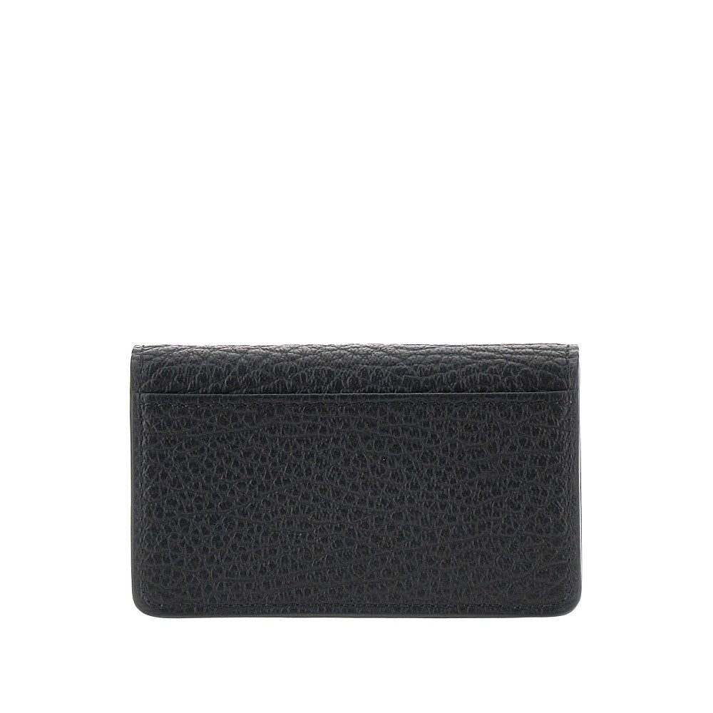 Maison Margiela Grained leather cardholder with flap